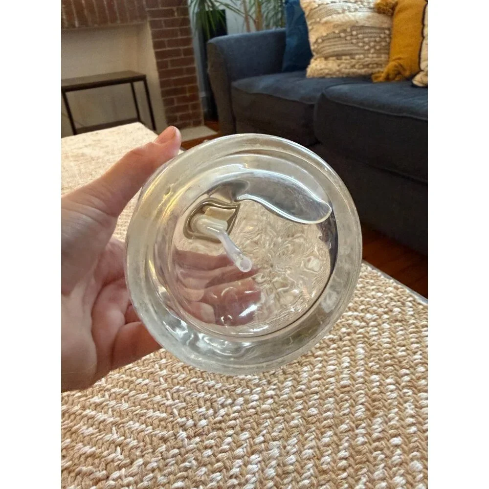 Glass pump soap dispenser